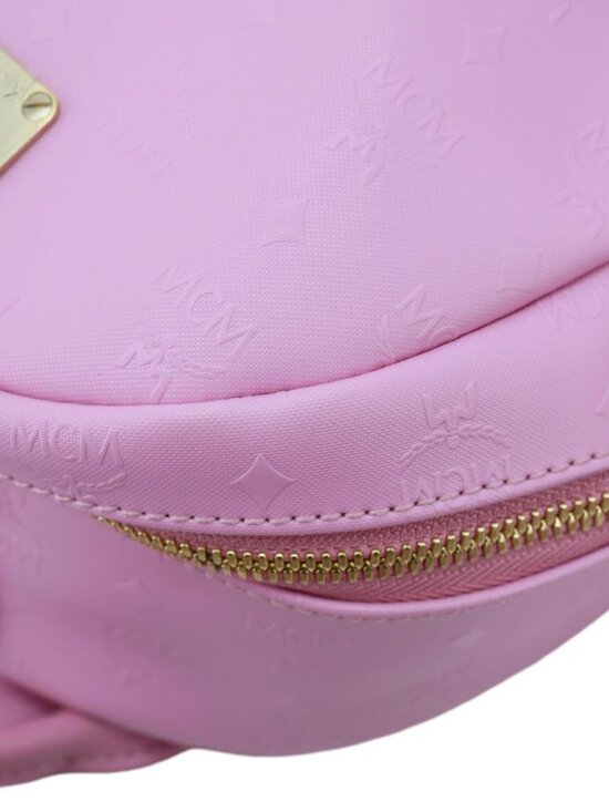 MCM  Visetos Leather Backpack Pink main image 4